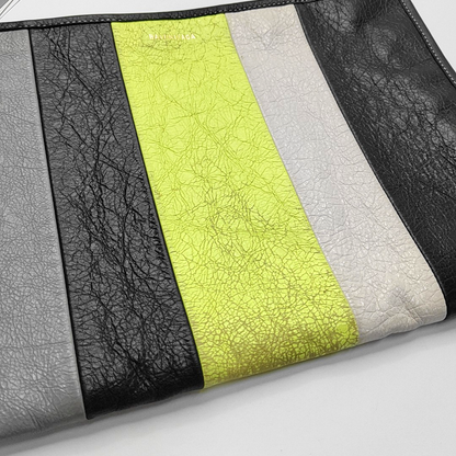 BALENCIAGA Bazar Multicolor Cowhide Clutch Silver Hardware-(SKU)-959771071