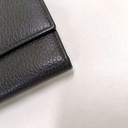 GUCCI Blondie Black Leather Studs Wallet Silver Hardware-(SKU)-960340084