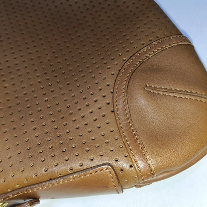 COACH Brown Leather Single Shoulder Bag Tote Bag Golden hardware Removable shoulder strap-(SKU)-942136489