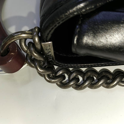 CHANEL PRESTIGE Black Calfskin Quilted Shoulder Bag with Palladium Hardware, 21 Clasp-(SKU)-966292993