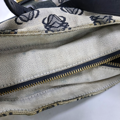 LOEWE Tote bag Grey Canvas Monogram Single Shoulder Bag Golden hardware-(SKU)-954726102