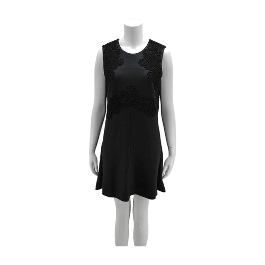 Chloé Lcode Summer navy blue wool ladies sleeveless mid-length dress-(SKU)-935451593