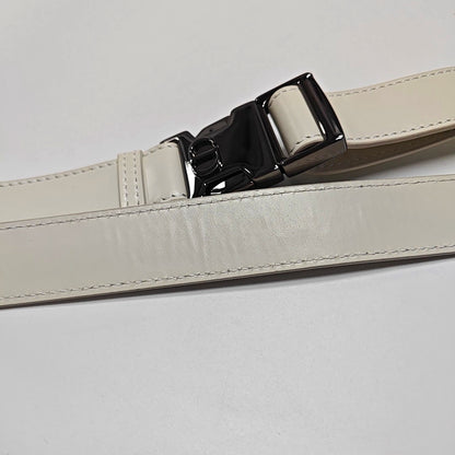 DIOR Diortravel Nomad White Lamb Calfskin Quilted Cannage Single Shoulder Bag Crossbody Bag Handbag Black Hardware Removable Shoulder Strap-(SKU)-970843893