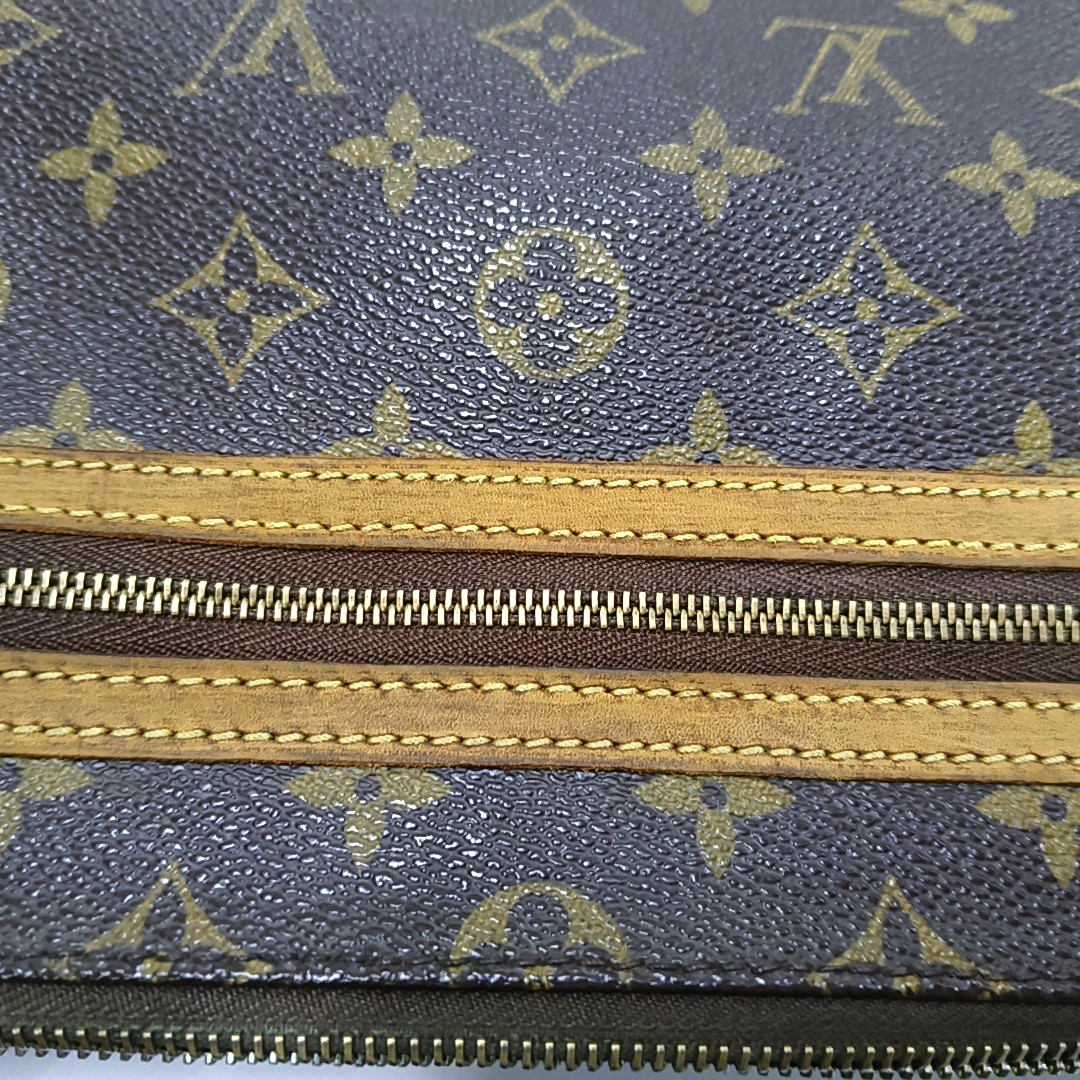 LOUIS VUITTON BOSPHORE Brown Coated Canvas Monogram Single Shoulder Bag Crossbody Golden hardware-(SKU)-950950997