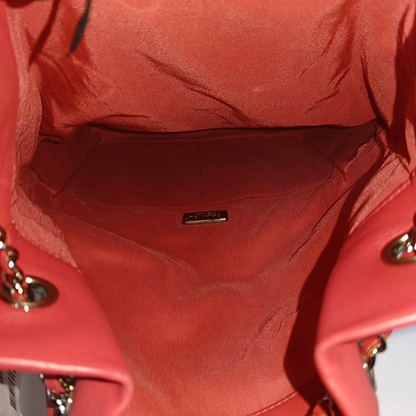 CHANEL IN SEOUL Pink Lamb Leather Diamond Quilted Backpack with Silver Hardware 23 opening-(SKU)-958357493