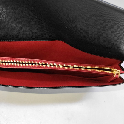 PRADA Bauletto Saffiano Black Leather Crosshatch Handbag Golden hardware-(SKU)-950001304