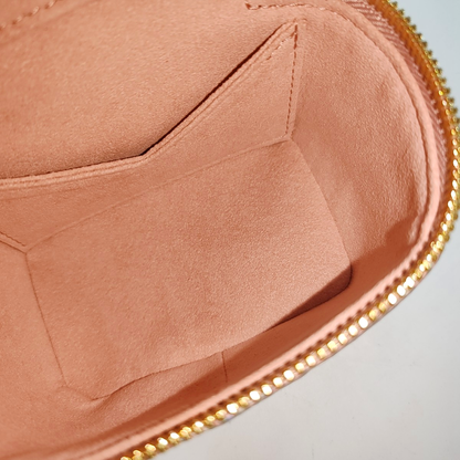 LOUIS VUITTON NICE Pastel Purple Calfskin Monogram Embossed Shoulder Bag Crossbody Bag Tote Bag Gold Hardware Removable Strap-(SKU)-935939755