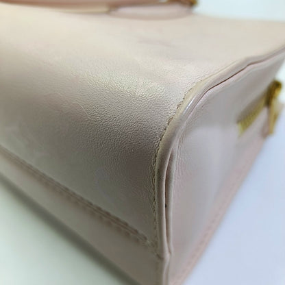 LOUIS VUITTON ONTHEGO small size pink leather Monogram shoulder bag with gold hardware and 2 detachable straps-(SKU)-968753925