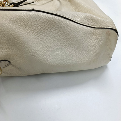 COACH KELSEY White Cowhide Single Shoulder Bag Crossbody Handbag Golden hardware Removable shoulder strap-(SKU)-14505078