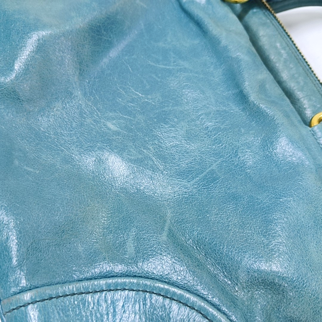 PRADA Tote bag Light Blue Cowhide Crossbody Tote Shoulder Bag Golden hardware Removable shoulder strap-(SKU)-959563238