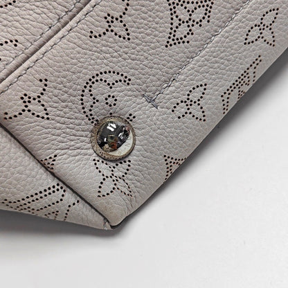 LOUIS VUITTON HINA Small Grey Calfskin Monogram Vernis Crossbody Bag Shoulder Bag Handbag Removable Strap Silver Hardware Pockets-(SKU)-970320254