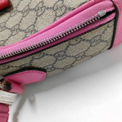 GUCCI Multicolor Coated Canvas Monogrammed Printed Single Shoulder Bag Crossbody Bag Silver Hardware-(SKU)-956794063