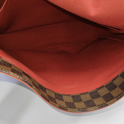 LOUIS VUITTON BASTILLE Brown Coated Canvas Checkered Single Shoulder Bag Crossbody Golden hardware-(SKU)-954553380