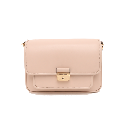 MICHAEL KORS Bradshaw Medium size Light Pink Leather Crossbody Shoulder Bag Handbag shoulder straps-(SKU)-14044742