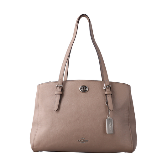 COACH RHYDER Gray Leather Carriage Single Shoulder Handbag Silver Hardware shoulder straps-(SKU)-932590203