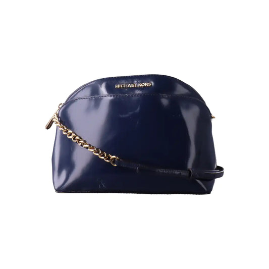 MICHAEL KORS Blue Patent Leather Single Shoulder Bag Crossbody Bag Golden hardware-(SKU)-14206783