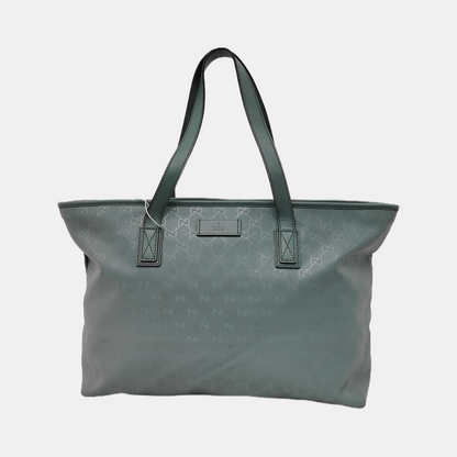 GUCCI GG Imprime Blue Special Material Monogrammed Single Shoulder Bag Silver Hardware-(SKU)-942450602