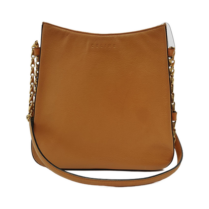 CELINE Brown Cowhide Single Shoulder Bag Golden hardware-(SKU)-944792224