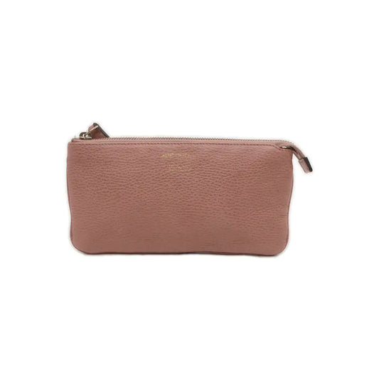 GUCCI Pink Cowhide Pocketbook Golden hardware-(SKU)-935685541