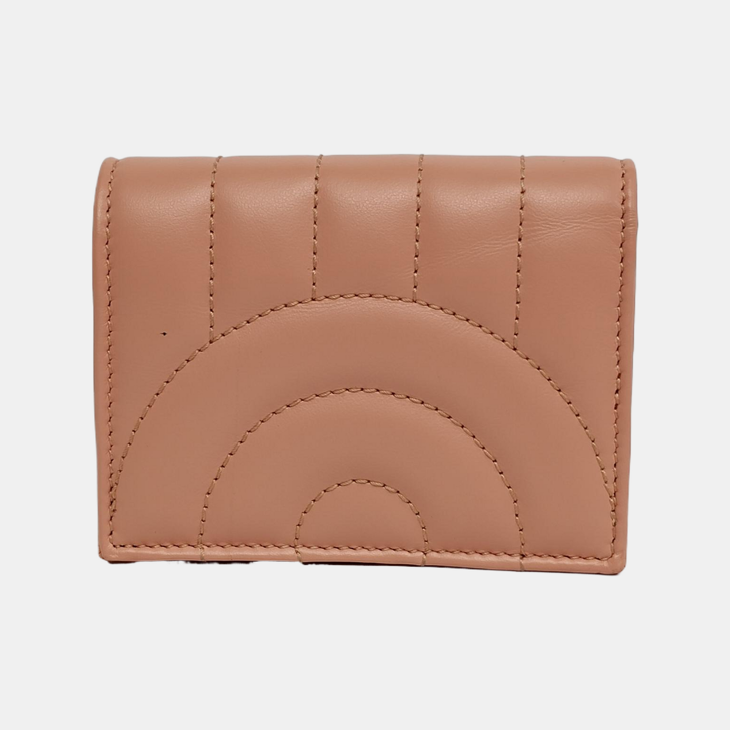 GUCCI GG Marmont Nude Pink Cow Leather Quilted Wallet Golden hardware-(SKU)-939800191