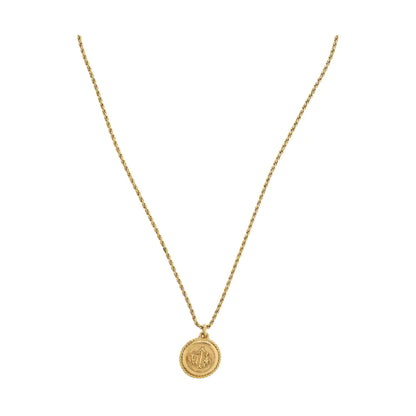 DIOR Insignia Golden Alloy Necklace Length44cm-(SKU)-939131029