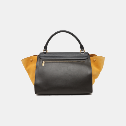 CELINE TRAPEZE Medium size Multicolor Cowhide Hammock Bag Single Shoulder Bag Handbag Golden hardware Removable shoulder strap-(SKU)-938678386