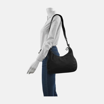 GUCCI Creole Black Canvas Single Shoulder Bag Tote Ruthenium color hardware-(SKU)-945095725