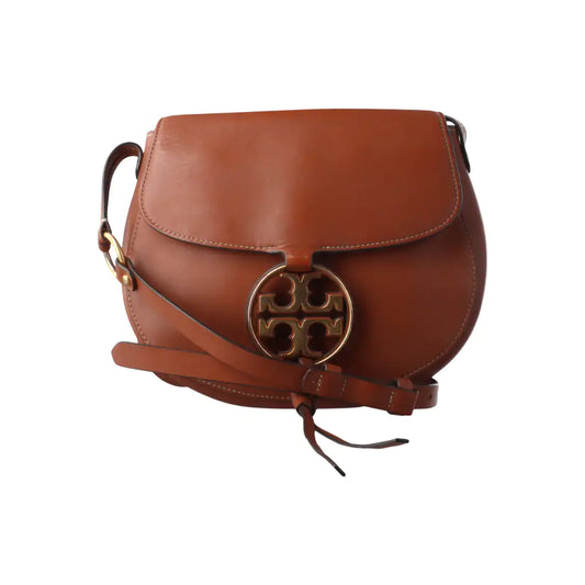 TORY BURCH Miller Brown Cowhide Fringe Sling Bag Single Shoulder Bag Golden hardware-(SKU)-14041116