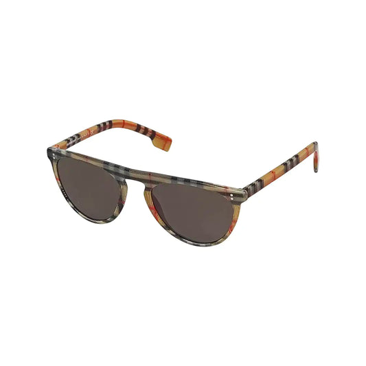BURBERRY Black Round Synthetic Sunglasses-(SKU)-947986943