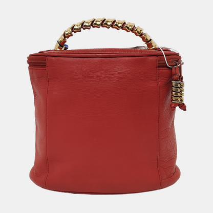 LOEWE Velazquez Orange Red Cowhide Tote Bag Golden hardware-(SKU)-941127614