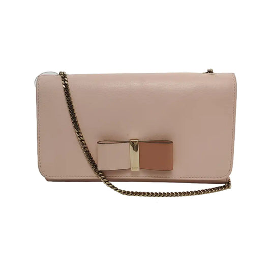 Chloé Pink Cowhide Crossbody Bag Golden hardware-(SKU)-944789609