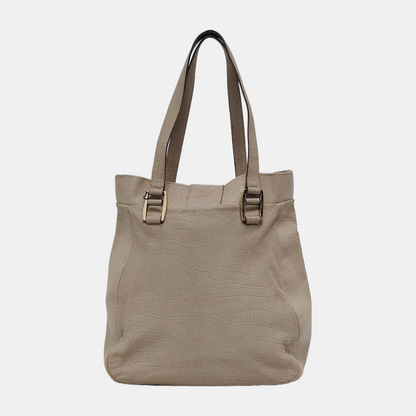 CELINE Tote bag Beige Leather Single Shoulder Bag Golden hardware-(SKU)-945409700