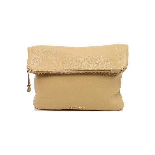 EMPORIO ARMANI Khaki Calf Leather Crossbody Shoulder Bag Golden hardware Removable shoulder strap-(SKU)-933628444