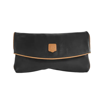 CELINE MACADAM CLUTCHES Black Cowhide Clutch Golden hardware-(SKU)-943509063