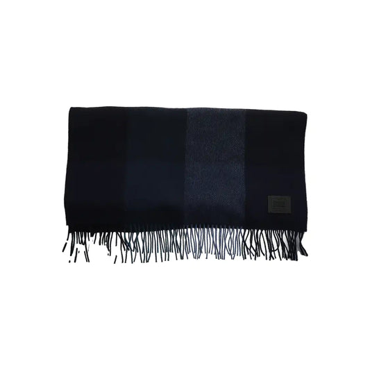 COACH Blue wool scarf-(SKU)-931700877