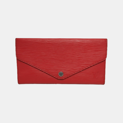 LOUIS VUITTON JOSÉPHINE 红色EPI牛皮水波纹钱包 Silver Hardware-(SKU)-942554334