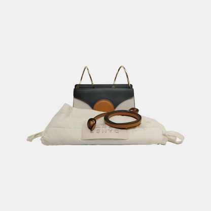 Danse Lente White Leather Single Shoulder Bag Crossbody Bag Golden hardware Removable shoulder strap-(SKU)-941106853