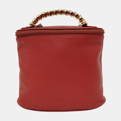 LOEWE Velazquez Orange Red Cowhide Tote Bag Golden hardware-(SKU)-941127614