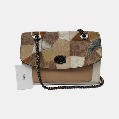COACH PARKER 26 Multicolor Cowhide Monogrammed Single Shoulder Bag Crossbody Ruthenium color hardware-(SKU)-939954469
