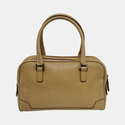 GUCCI Khaki Leather Tote Silver Hardware-(SKU)-945954036