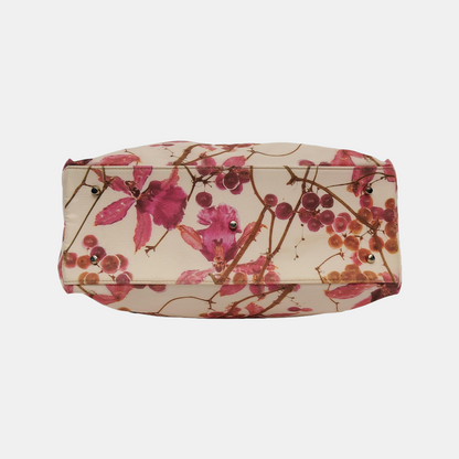FURLA Beige fabric printed single shoulder bag Rose Gold Hardware Removable shoulder strap-(SKU)-940524679
