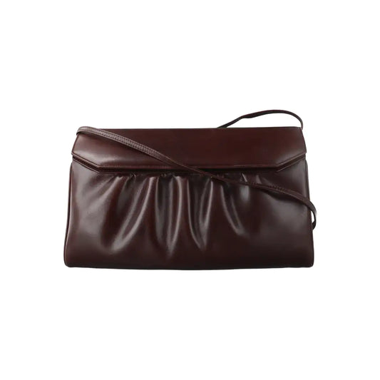 GUCCI Burgundy Leather Single Shoulder Bag Golden hardware Removable shoulder strap-(SKU)-932491489