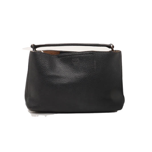 MCM Tote bag Black Leather Crossbody Bag Silver Hardware Removable shoulder strap-(SKU)-938526740