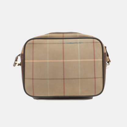 BURBERRY Camera Bag Brown Canvas Crossbody Single Shoulder Bag Golden hardware-(SKU)-936478276