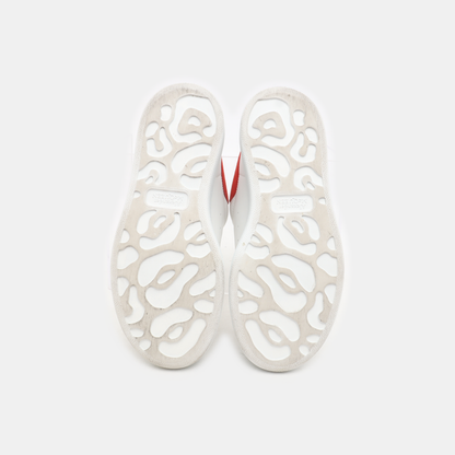 Alexander McQUEEN 33.5code White Leather Women's Kids Sports Casual Shoes-(SKU)-932901128