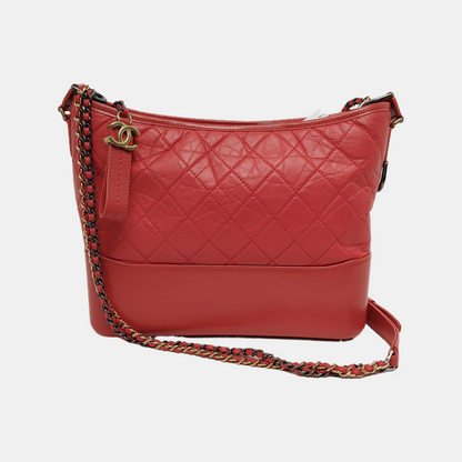 CHANEL GABRIELLE Medium Orange Calfskin Quilted Pattern Gabby Bag Crossbody Shoulder Bag Sling Bag Gold Silver Ruthenium Hardware 27 Clasp Removable Strap-(SKU)-945856539