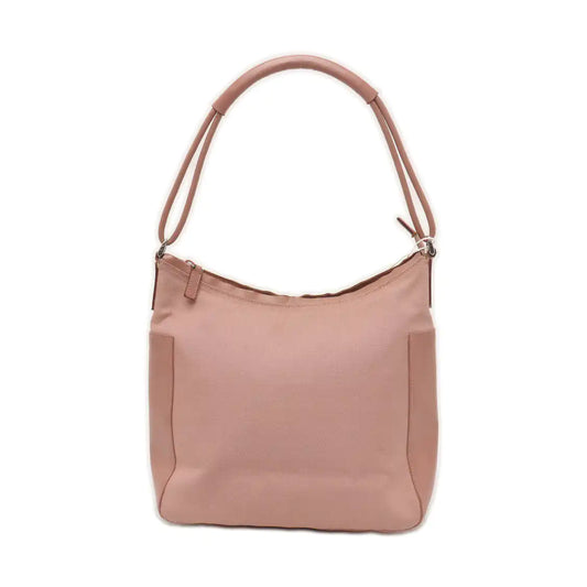 GUCCI Bucket bag Pink Canvas Shoulder Bag Tote Bag Silver Hardware-(SKU)-935552041