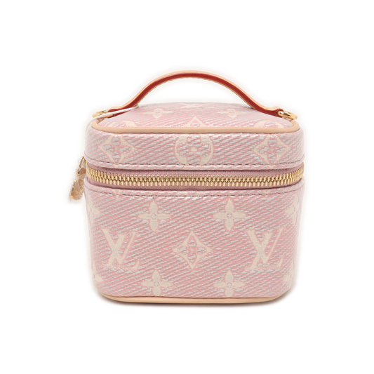 LOUIS VUITTON NICE Pastel Purple Calfskin Monogram Embossed Shoulder Bag Crossbody Bag Tote Bag Gold Hardware Removable Strap-(SKU)-935939755