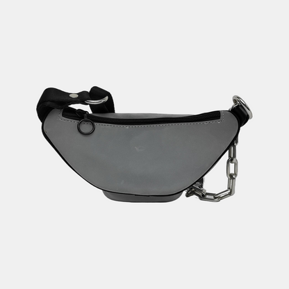 Alexander Wang Attica 浅灰色尼龙腰包腰包/胸包 Black hardware-(SKU)-940440192