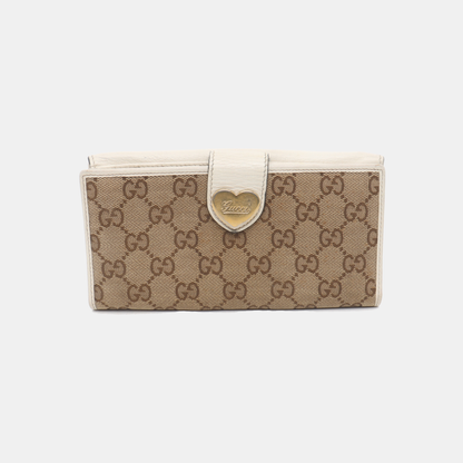 GUCCI Lovely Khaki Canvas Monogrammed Coin Purse Golden hardware-(SKU)-928591685